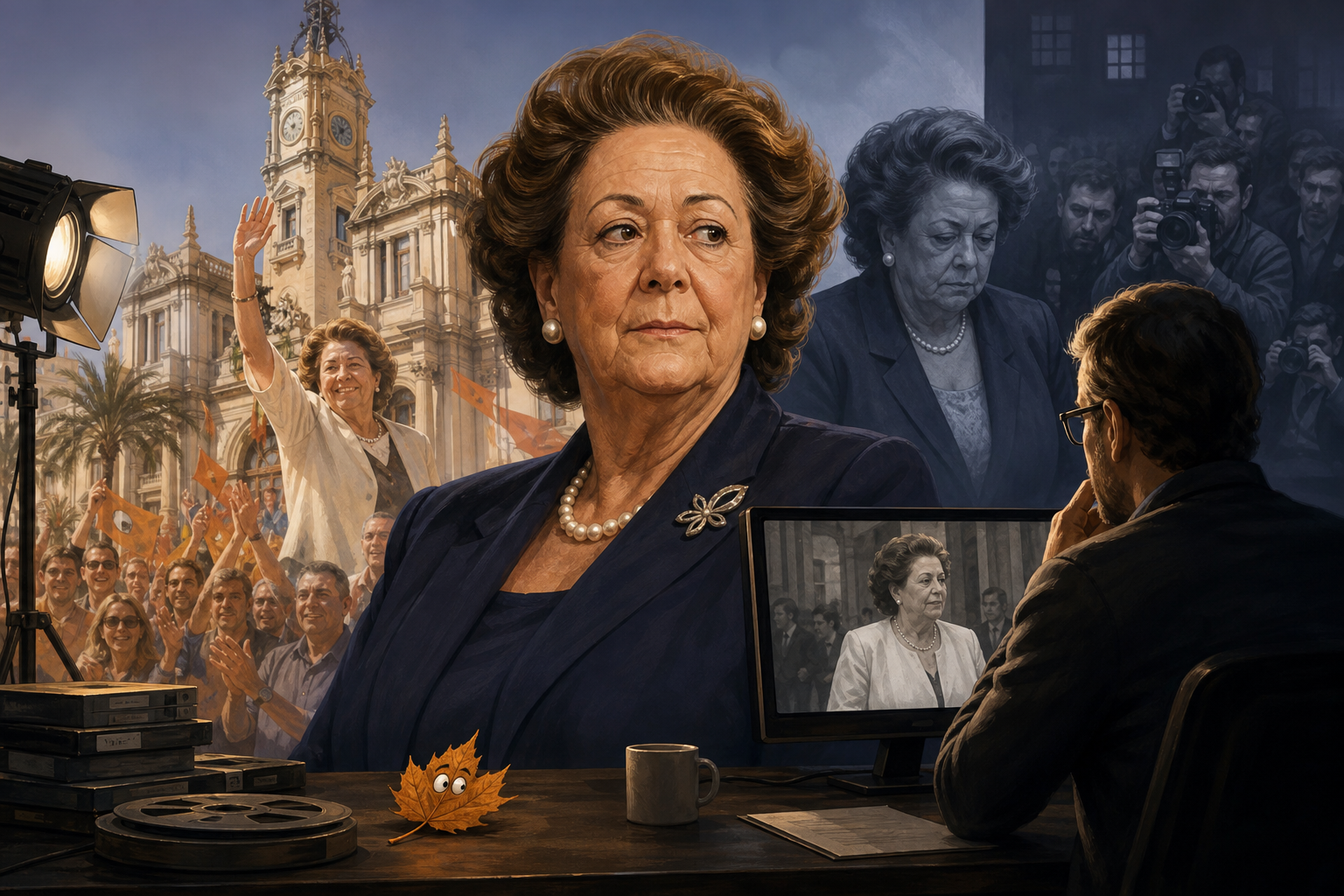 Editorial illustration for Un especial televisivo revisita la figura de Rita Barberá diez años después de su muerte